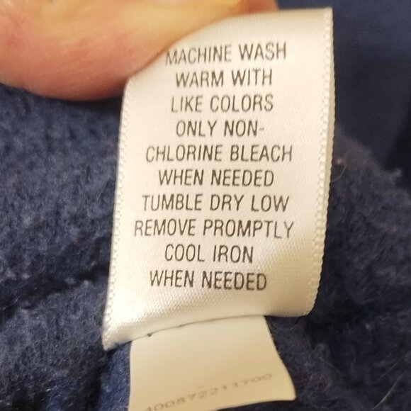 VTG Y2K Croft & Barrow Sport Embroidered Button Up Fleece Christmas Cardigan L - Picture 6 of 6